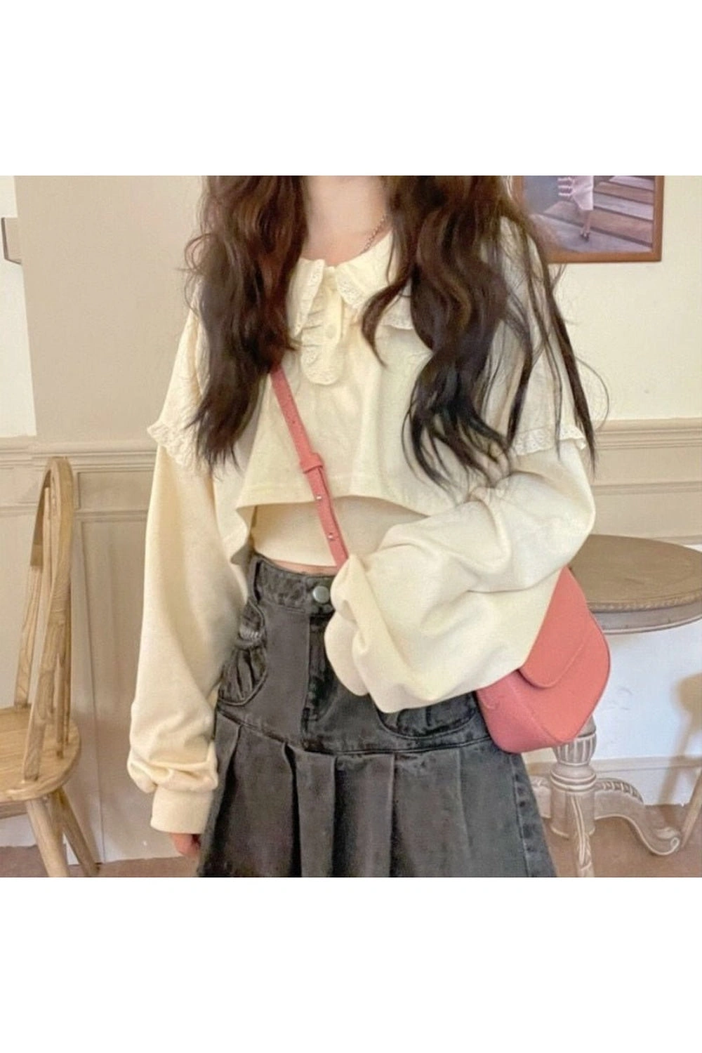 Blusa Kawaii de Encaje: ¡Dulce y Coqueta! Un toque de ternura para tu armario, ¡hazte con ella!