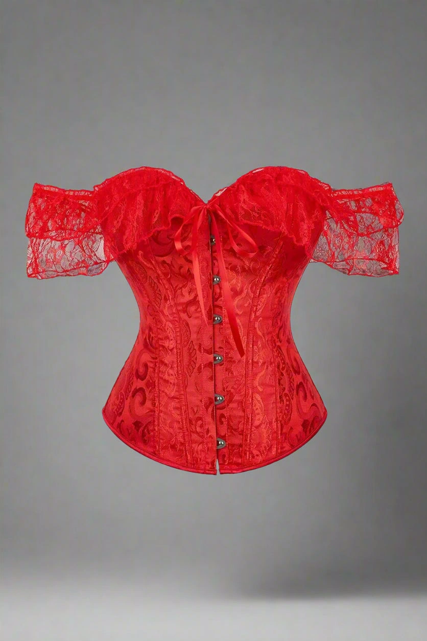 Corsé Overbust con Encaje: ¡Belleza y Elegancia! Un toque de encanto para tu figura.